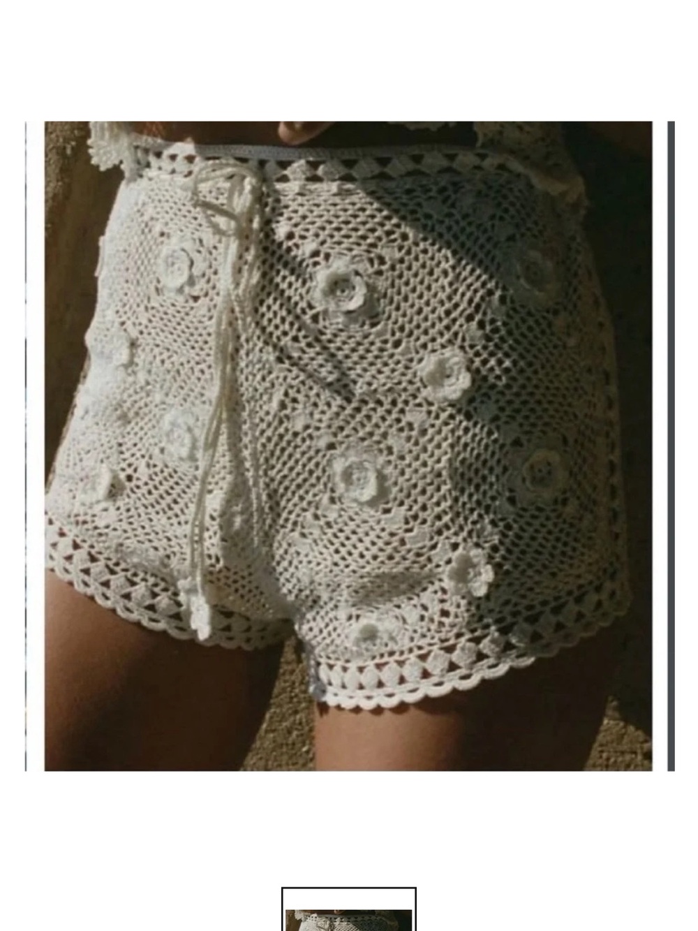 Heirloom Doen Crochet Shorts